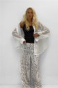 camicia semi trasparente rainbow